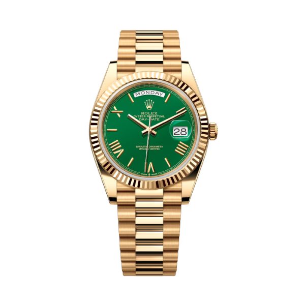 Rolex - Day-Date 40 - Yellow Gold Green Dial